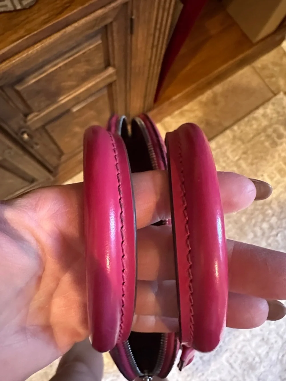 Louis Vuitton Pink Epi Alma BB Satchel